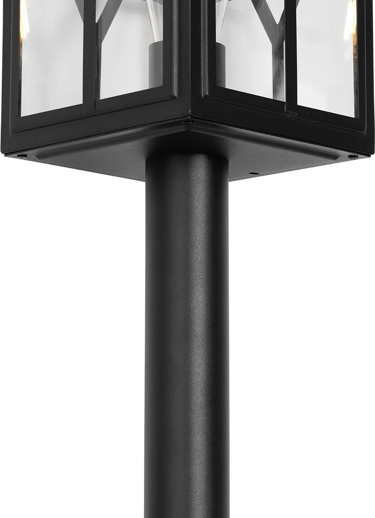 Klasyczna lampa stojąca zewnętrzna czarna 100 cm IP44 - Dover