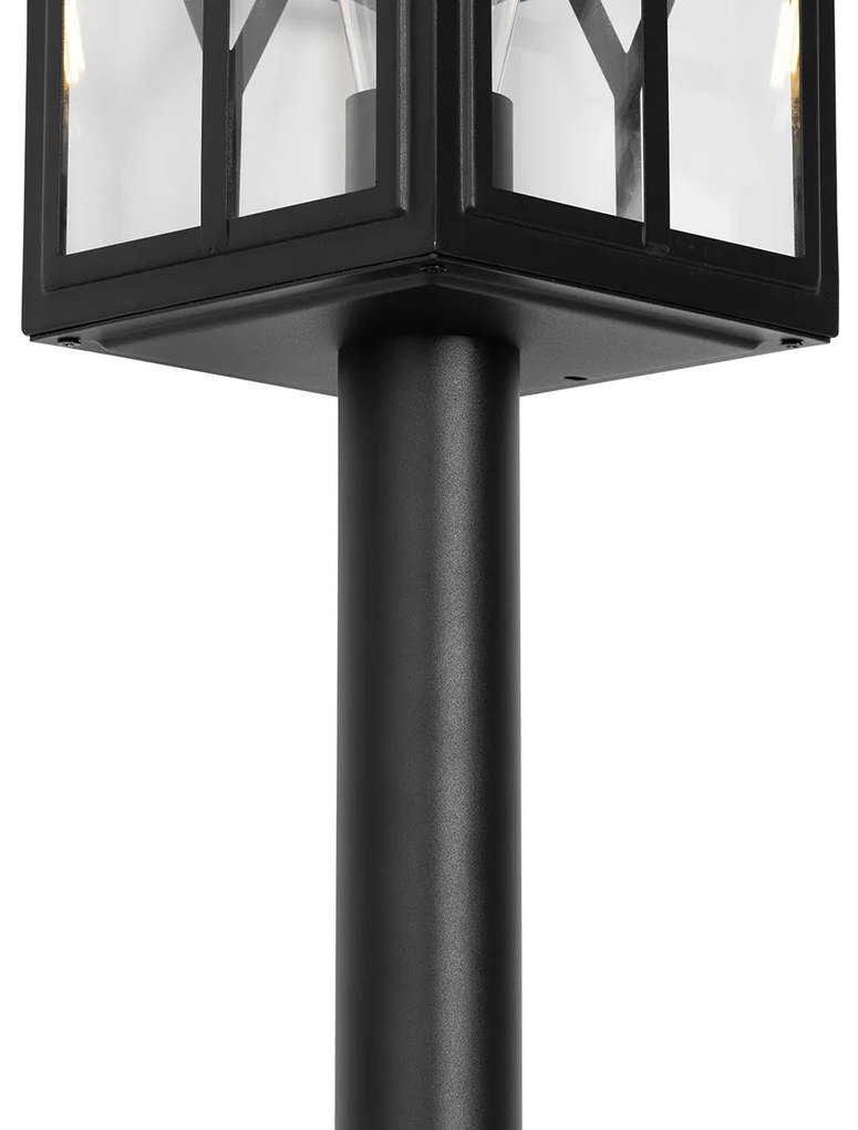 Zewnetrzna Klasyczna lampa stojąca zewnętrzna czarna 100 cm IP44 - Dover klasyczny/Antyczny Oswietlenie zewnetrzne