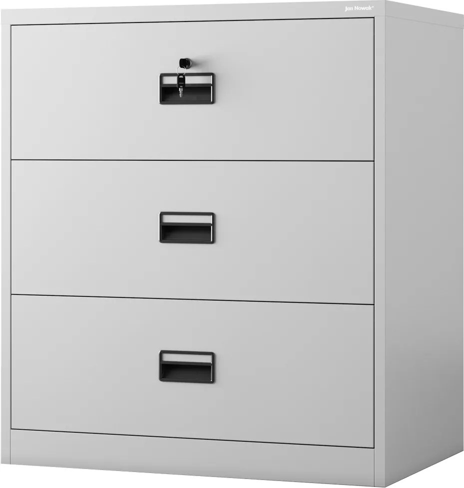 Szafka metalowa na kartoteki 90x60x102 cm Sara XL V3, kolor szary