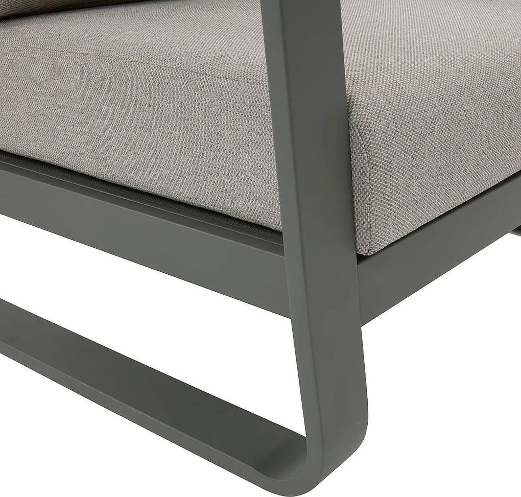 Zestaw aluminiowy ISABELLA dla 5 osób (oliwkowy)