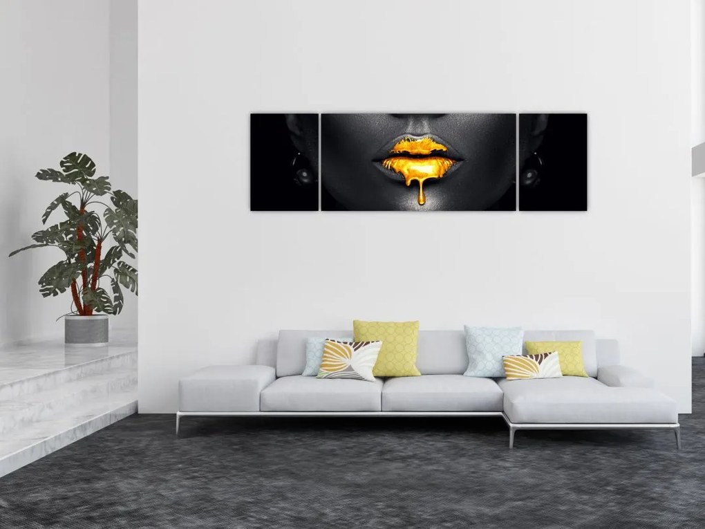 Obraz - Usta kobiety (170x50 cm)