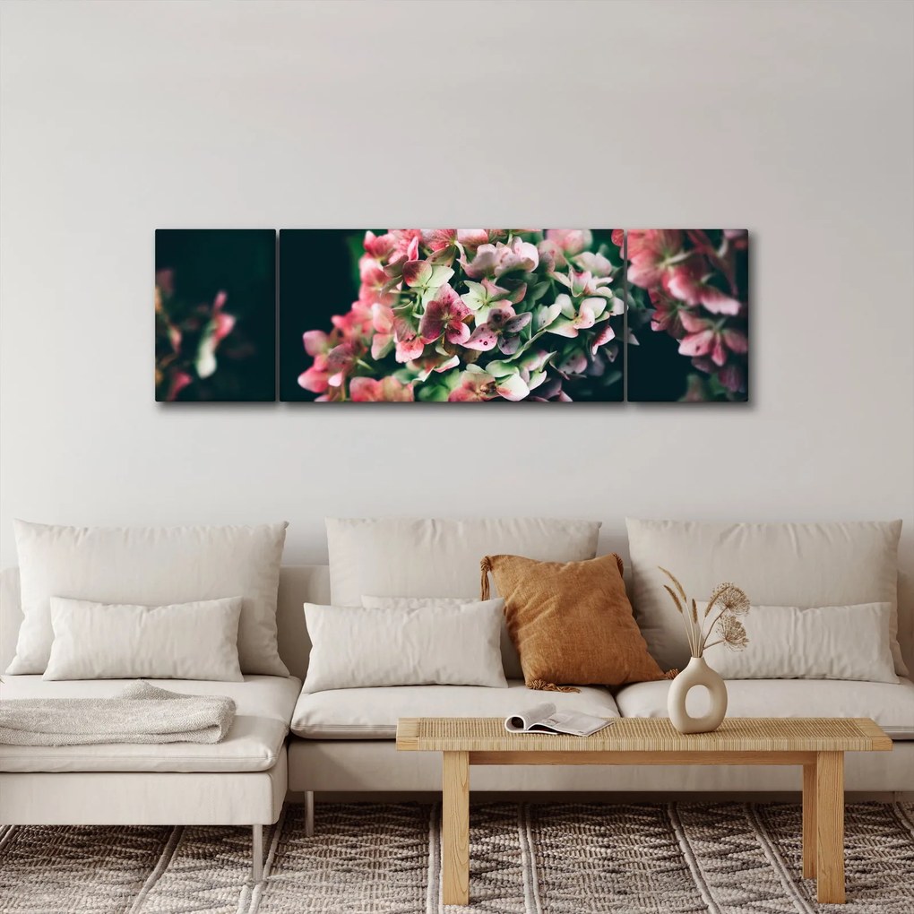 Obraz - Fragment Hortensji (170x50 cm)