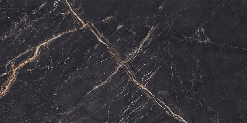 Mexen Eminet Black gres szkliwiony rekt. G1, płytka podłogowo-ścienna 120 x 60 cm, wysoki połysk - TL201-120-060-00
