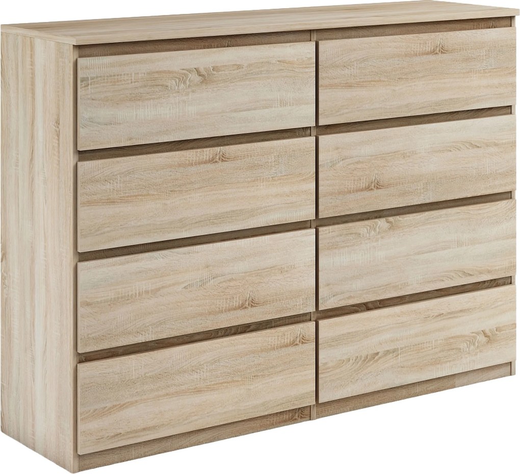 Komoda NUDO 138,5 cm do Salonu Sypialni Dąb sonoma