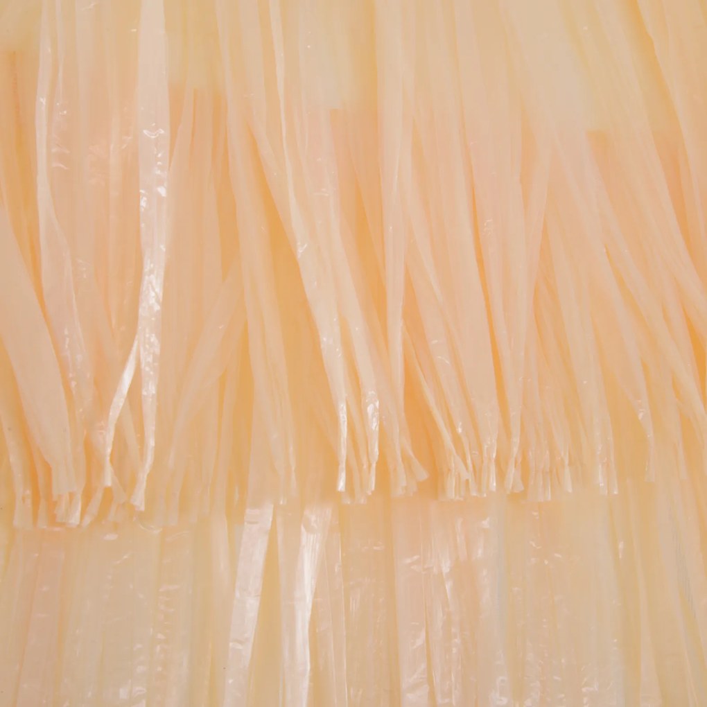 Outsunny Parasol Hawajski Beżowy Ø160 cm Parasol Plażowy Ogrodowy Imprezowy Wielokolorowy Stylowy Ochrona przed Słońcem | Aosom PL