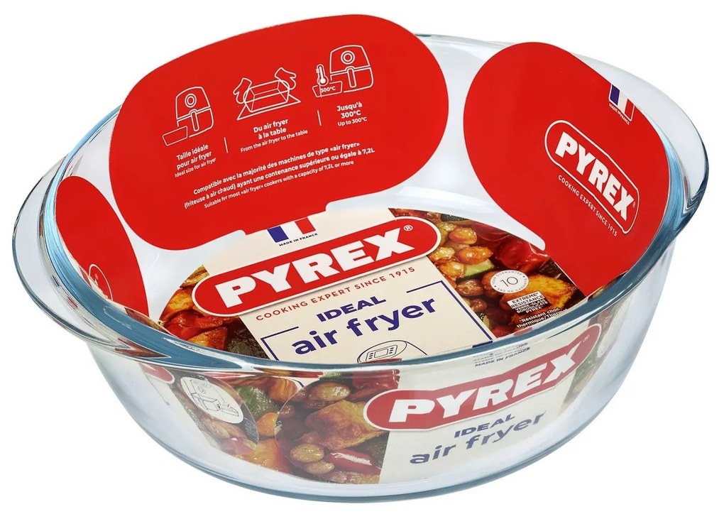 Pyrex Szklana forma do zapiekanek okrągła 2,3 l,26 x 23 x 8 cm