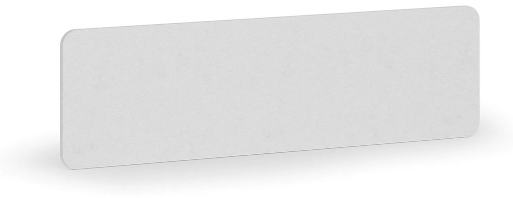 Parawan akustyczny na stół, tekstylny, 140 x 40 cm, biały