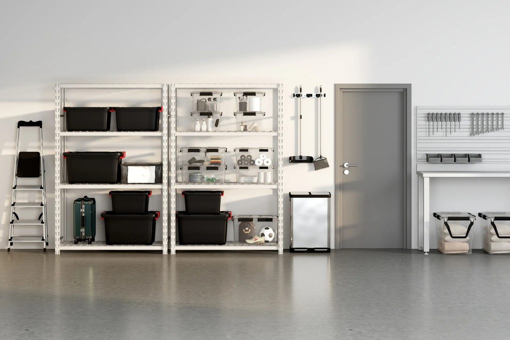 Pojemnik plastikowy z pokrywą PROTECT, 18 l