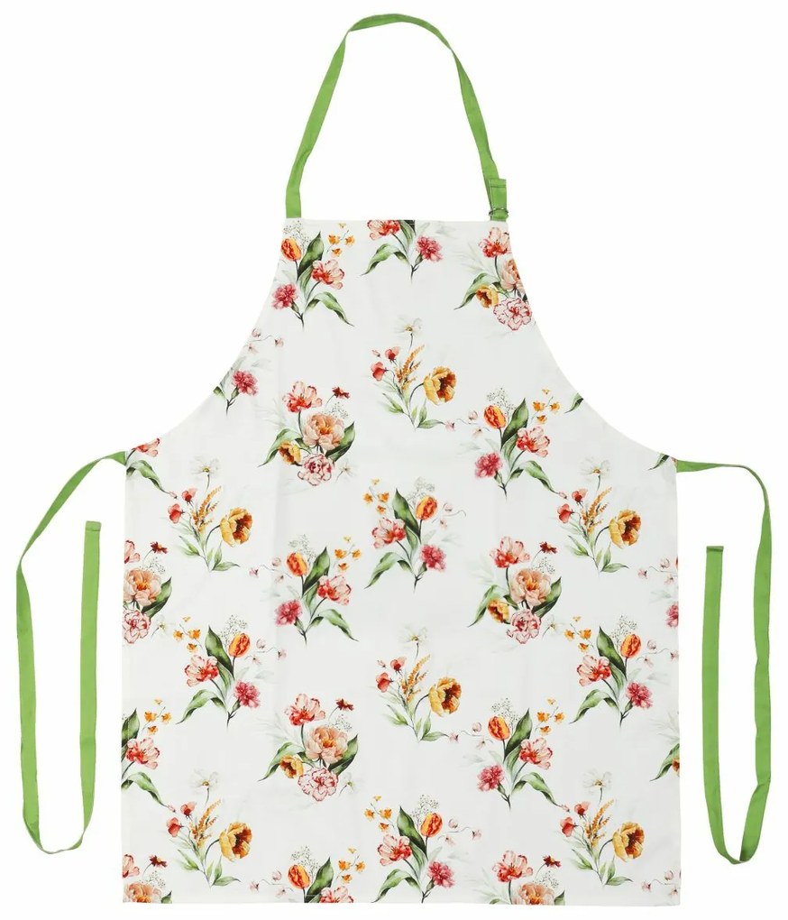 Fartuch kuchenny Peony w kolorach późnego lata, 85x 70 cm