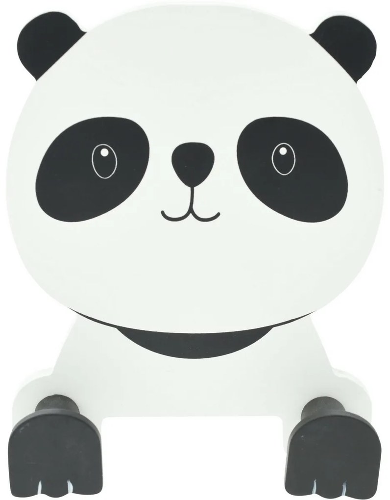 Hatu Dziecięcy wieszak Panda, 14 x 17 x 4,5 cm,MDF