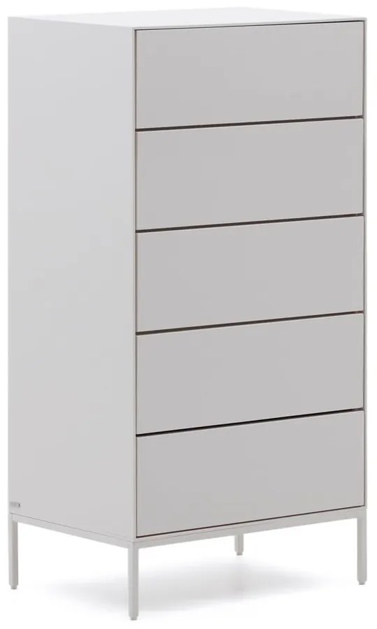 Biała wysoka komoda 60x114 cm Vedrana – Kave Home