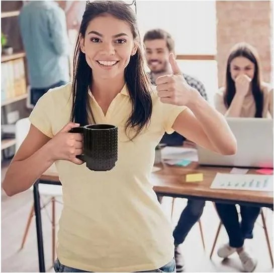 KUBEK KLOCKOWY DUŻY 350ML + KLOCKOWY CYFROWY ZEGAREK DLA DZIECKA REGULOWANY