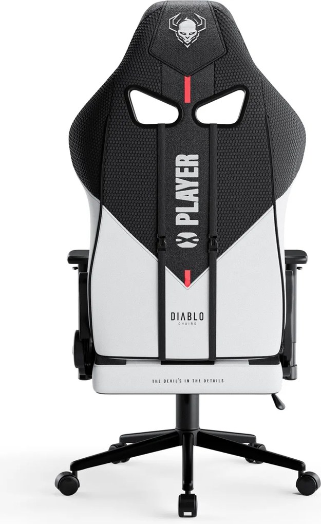 Fotel do grania dla młodzieży Diablo X-Player 2.0 Small Size, kolor biało-czarny