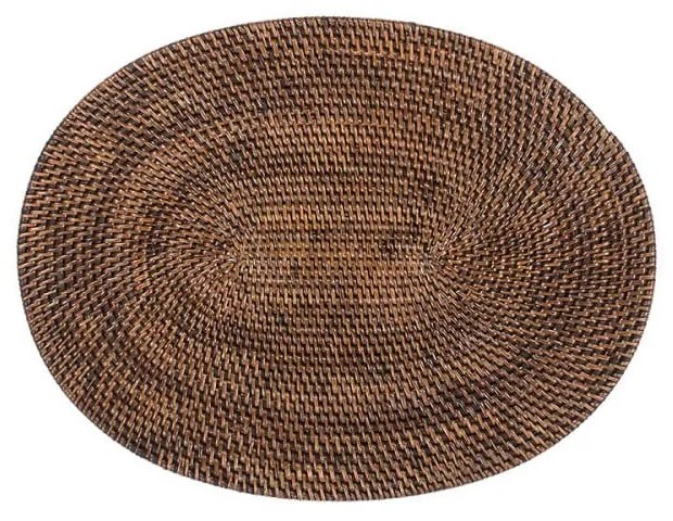 Brązowa rattanowa mata stołowa Tiseco Home Studio, 30x40 cm