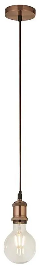 Searchlight 7461CU - Lampa wisząca na przewodzie SUSPENSION 1xE27/60W/230V miedziana