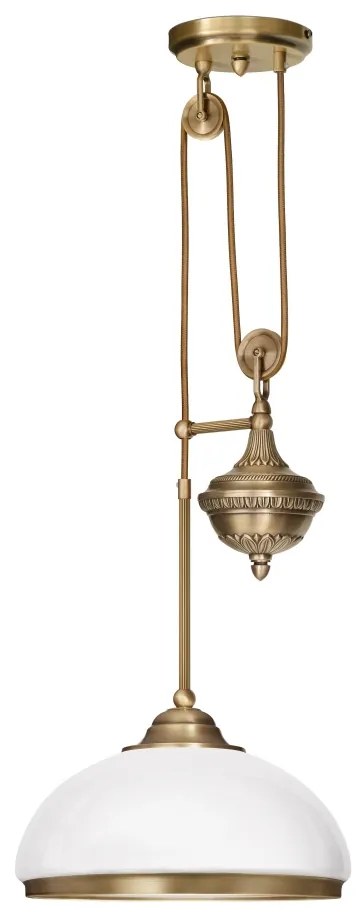 Lampa mosiężna z 1 kloszem R-S1PM