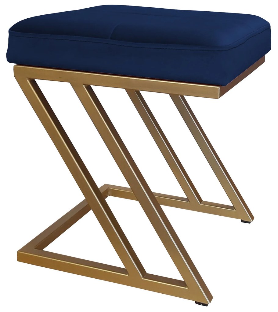 Pufa ZETA LOFT taboret podnóżek podstawa złota MG16