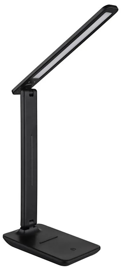 Globo 58439SA - lampka biurkowa BRIGHTON LED/4W/5V, akumulator 1800 mAh, z dotykowym ściemniaczem, czarna