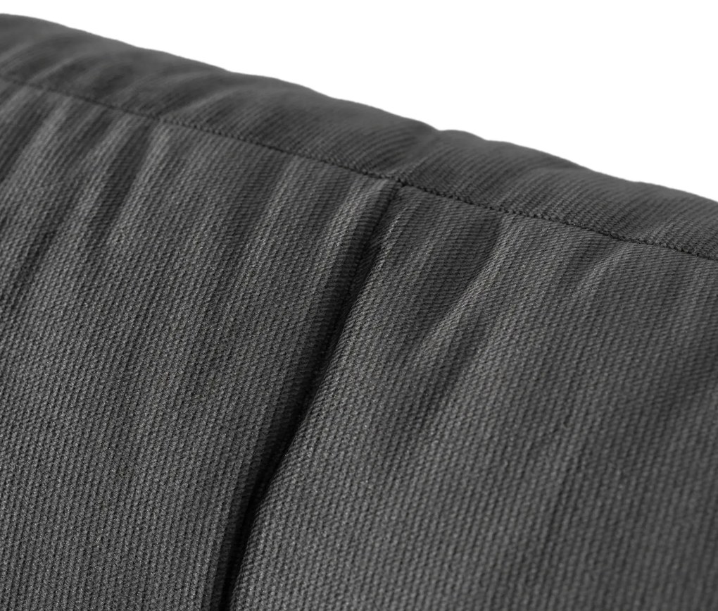 Sofa z Funkcją Spania FAVIO Wersalka Rozkładana Dwuosobowa Welurowa Szara Nowoczesna do Salonu