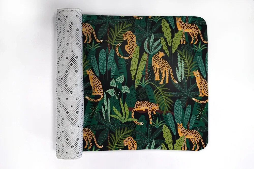 Dywanik łazienkowy Dywanik łazienkowy Zwierzę Gepard Rośliny