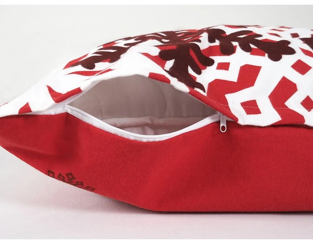 B.E.S. Petrovice Flanelowa pościel Czerwona zimowabajka, 140 x 200 cm, 70 x 90 cm