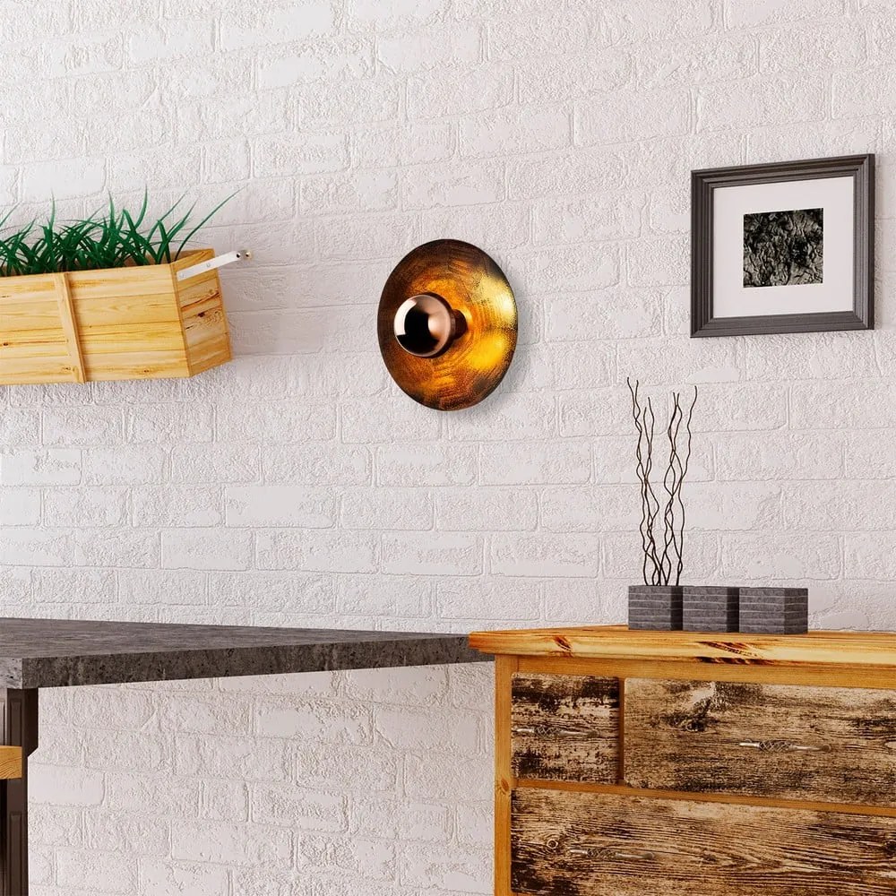 Kinkiet w kolorze brązu ø 28 cm Kurt – Opviq lights