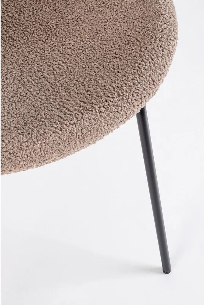 Beżowe tapicerowane krzesło Maddie – Yes Everyday