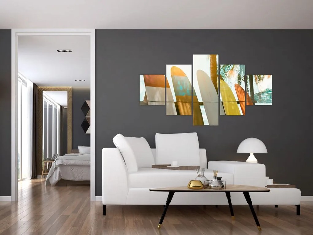 Obraz - Deski surfingowe (125x70 cm)