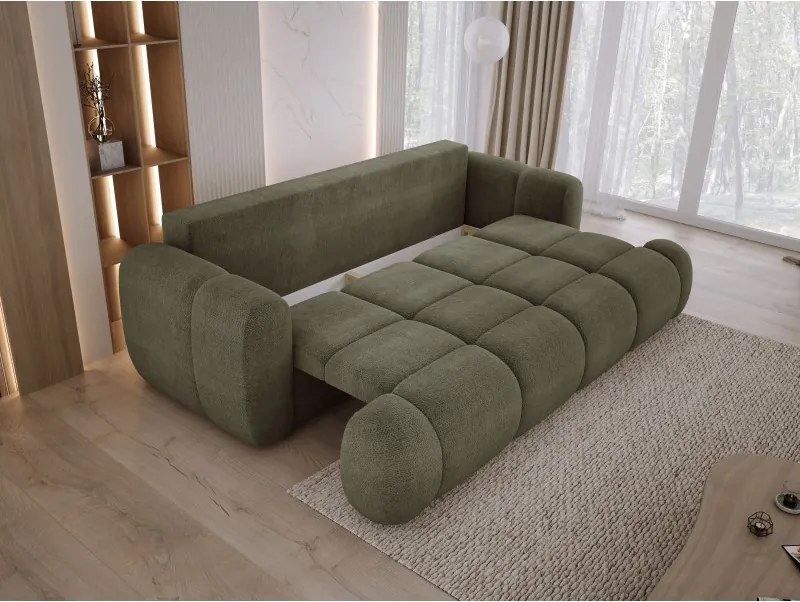 Sofa kanapa BOMO 3 osobowa z funkcją spania i pojemnikiem