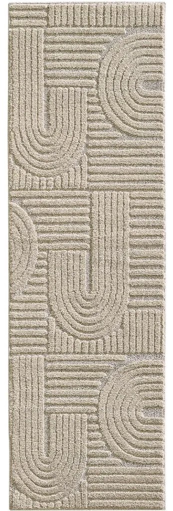 Dywan nowoczesny Art 3D bezowy 80 cm x 250 cm