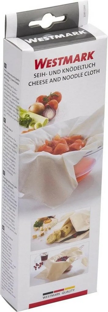 Westmark Płótno do cedzenia z czystej bawełny, 60 x 60 cm