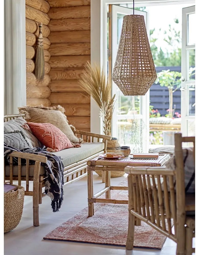 Beżowo-naturalna bambusowa sofa ogrodowa Sole – Bloomingville