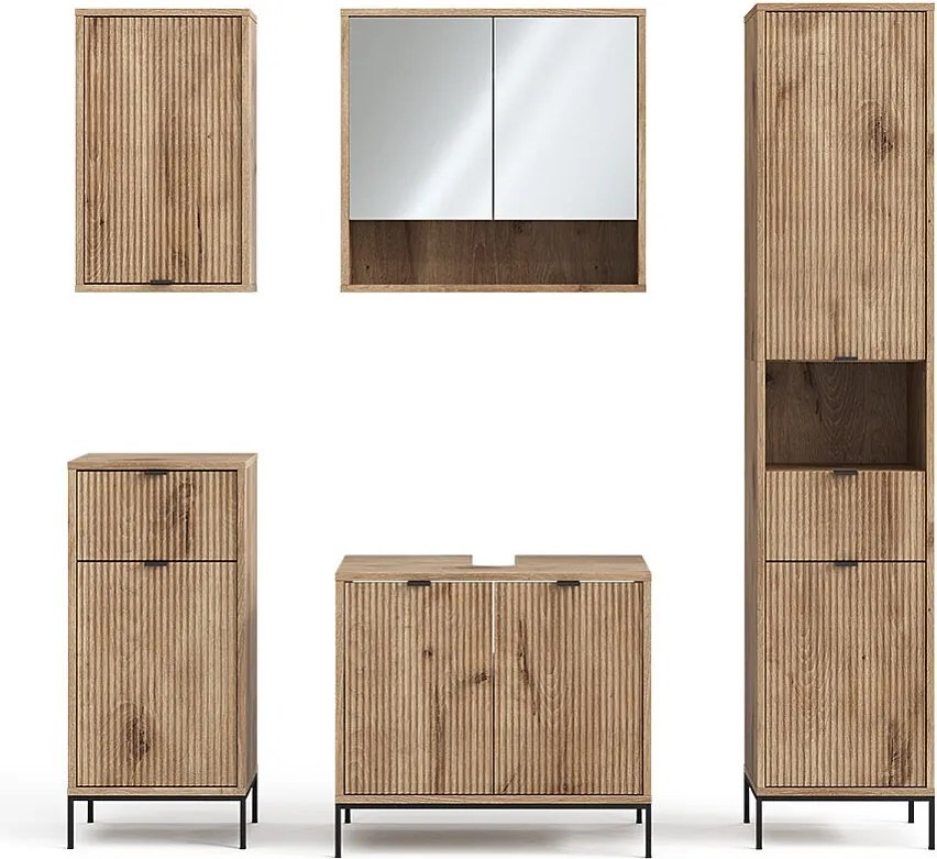 Zestaw mebli łazienkowych viking oak 70x45x63 eliza