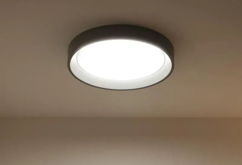 Czarny okrągły plafon LED - E884 Beloho 4X