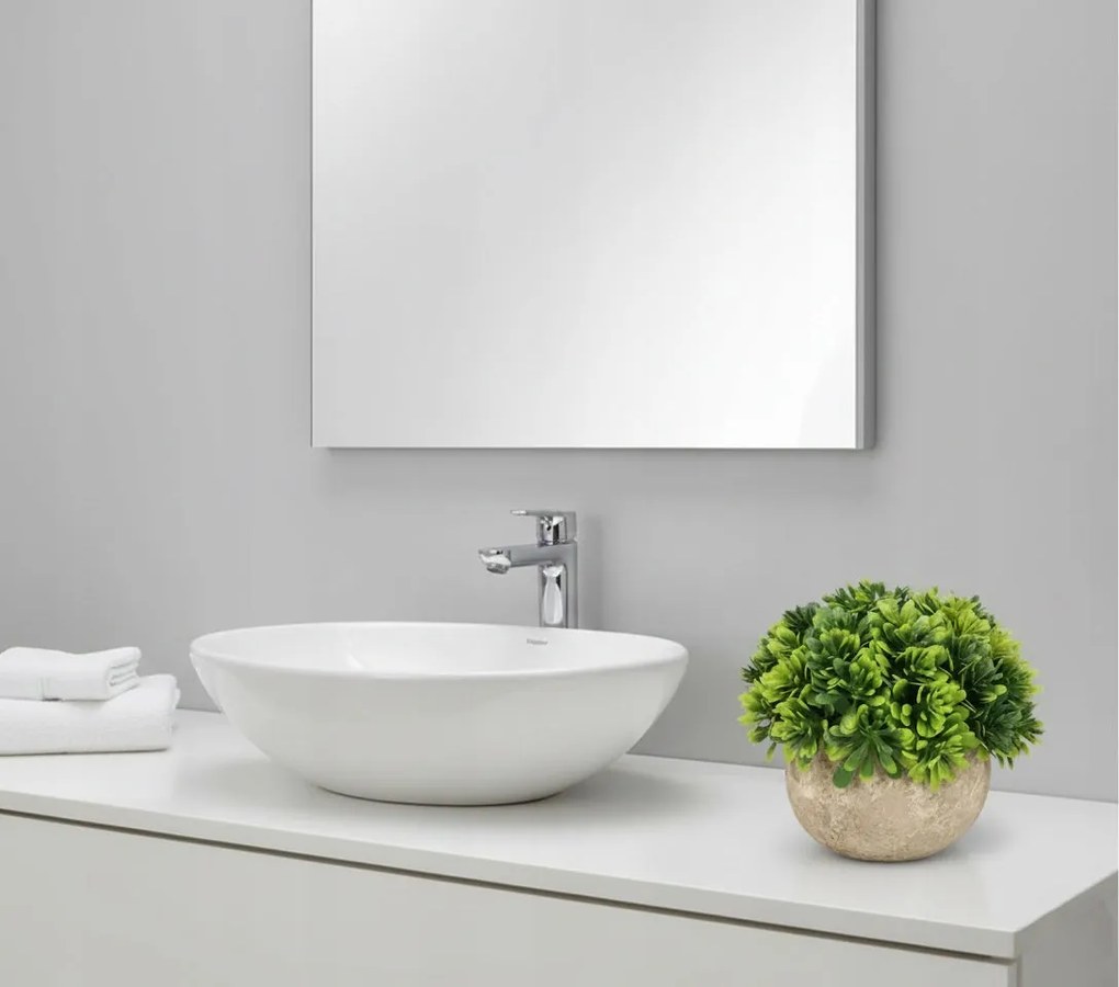 Sztuczna Trawka W Okrągłej Doniczce 12 Cm Zielona Dekoracja Do Domu Biura