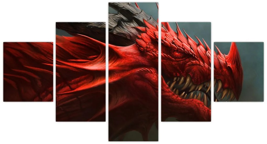 Obraz - Smok (125x70 cm)