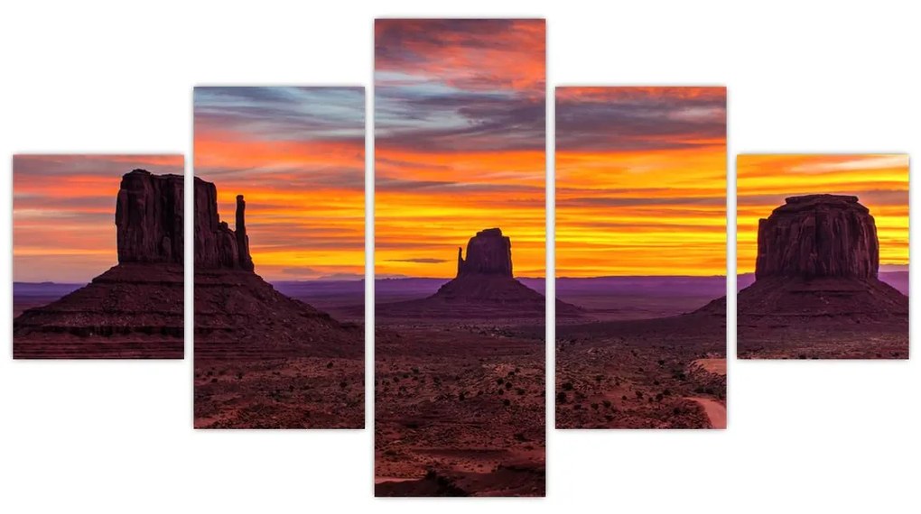 Obraz - Monument Valley v Arizonie (125x70 cm)