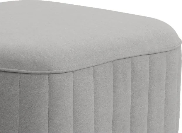 Pufa LAREN w kolorze popielatym w tkaninie CASTEL 80