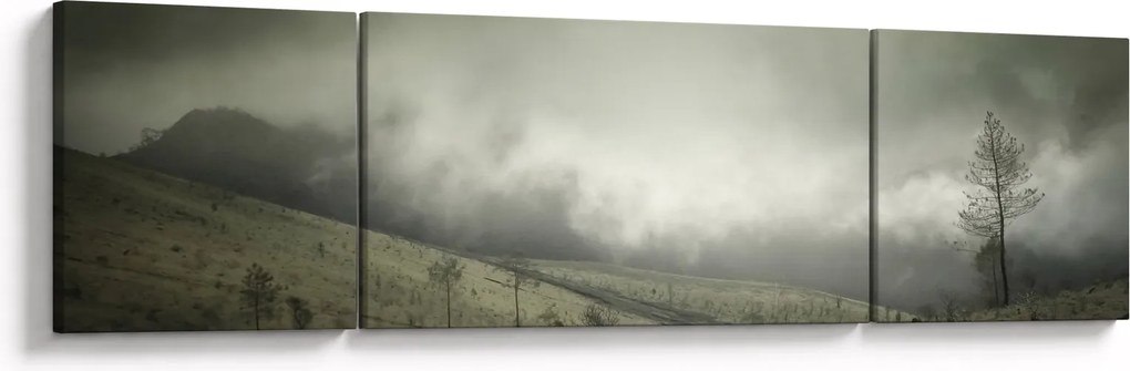 Obraz krajobrazu przed burzą (170x50 cm)