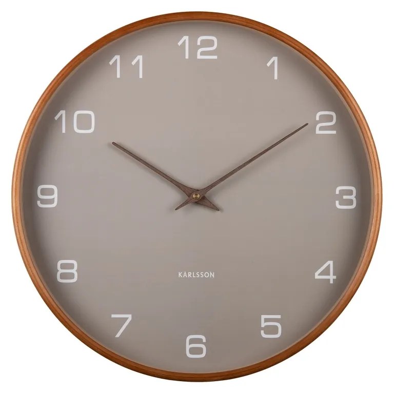 Karlsson 5993GY designerski zegar ścienny szary, średnica 40 cm