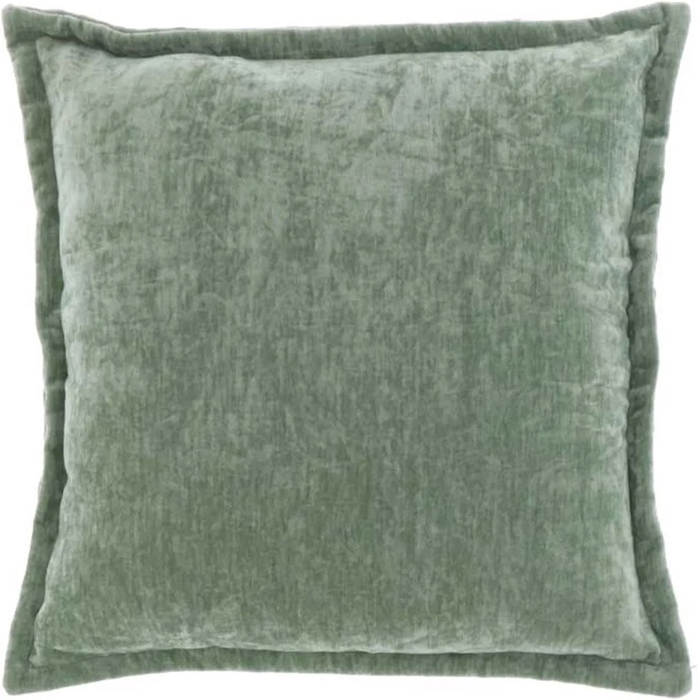 Aksamitna poduszka dekoracyjna VIOLA 45x45 cm, niebieskozielona
