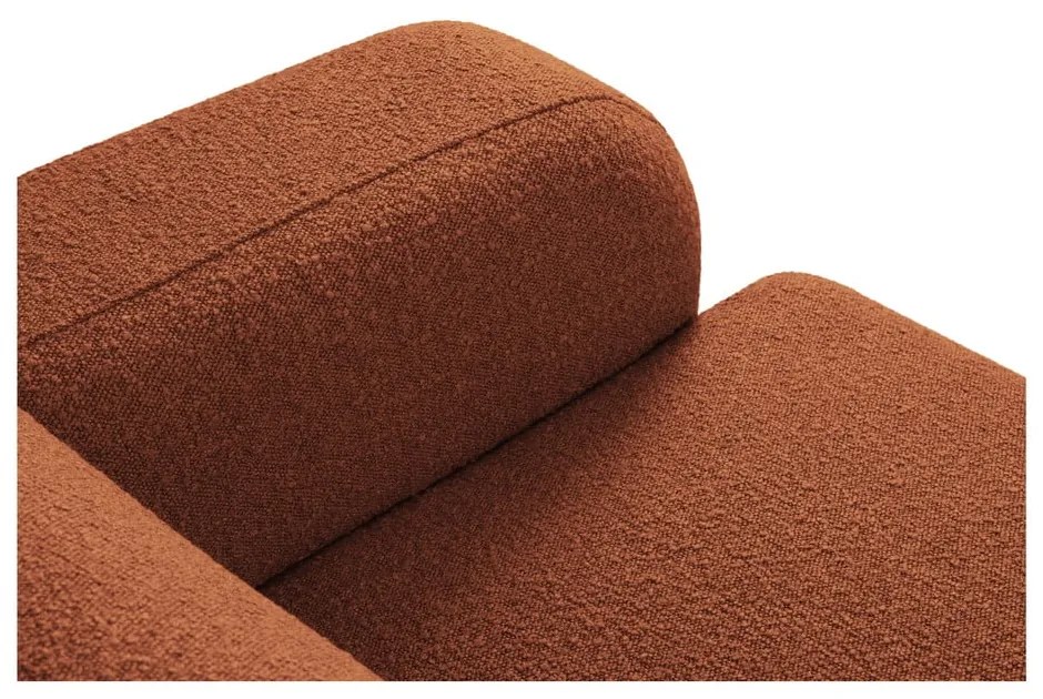 Brązowa sofa z materiału bouclé 235 cm Molino – Micadoni Home