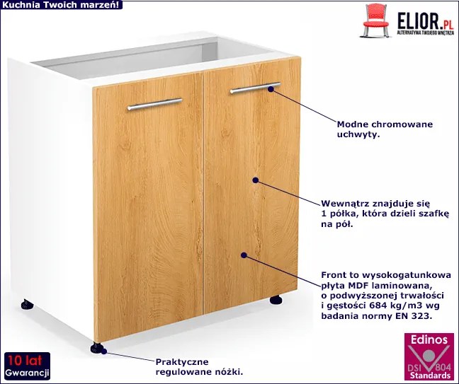 Szafka dolna do kuchni dąb miodowy T8-P93