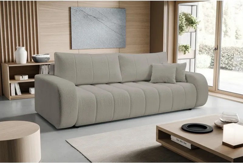 Sofa BALOO z funkcja spania i pojemnikiem JASNY SZARY LAMBI 11