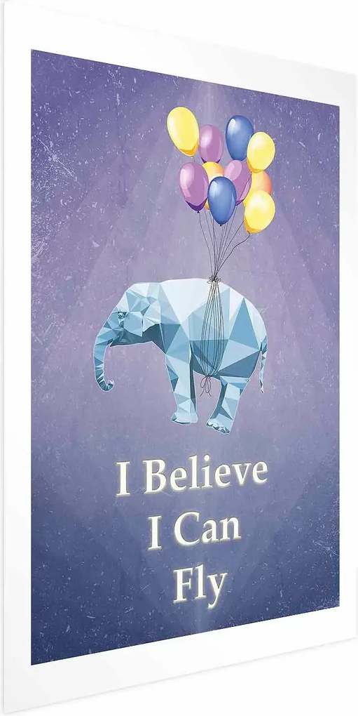 Plakat Latający słoń 29,7x42 cm bez ramy z marginesem ARTGEIST B