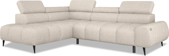 Narożnik SANTO L lewostronny z elektrycznym wysuwem siedziska, z funkcją RELAX oraz regulowanymi zagłówkami CURIO 02 WERSAL