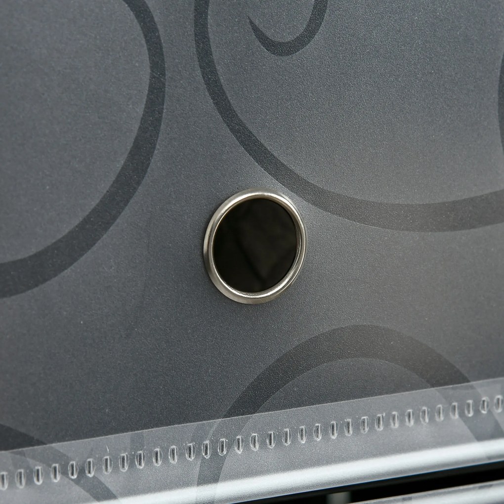 HOMCOM Regał na buty, 12 skrzynek na 24 pary butów, Plastik, Czarny+Biały