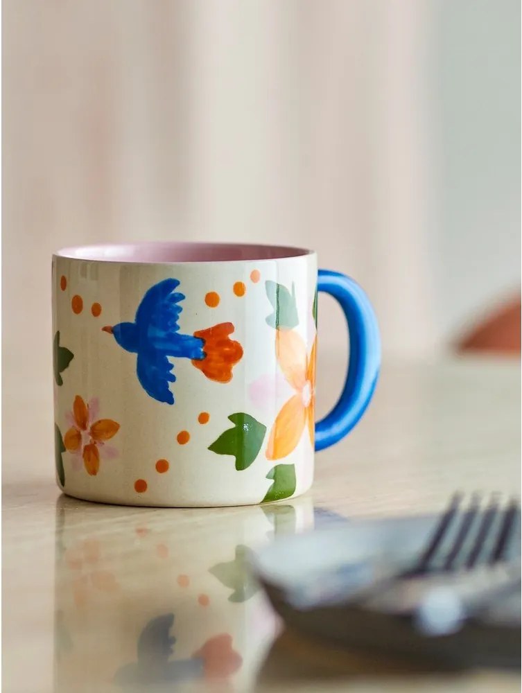 Czarno-beżowe kubki ceramiczne zestaw 2 szt. 300 ml Maricala – Bloomingville