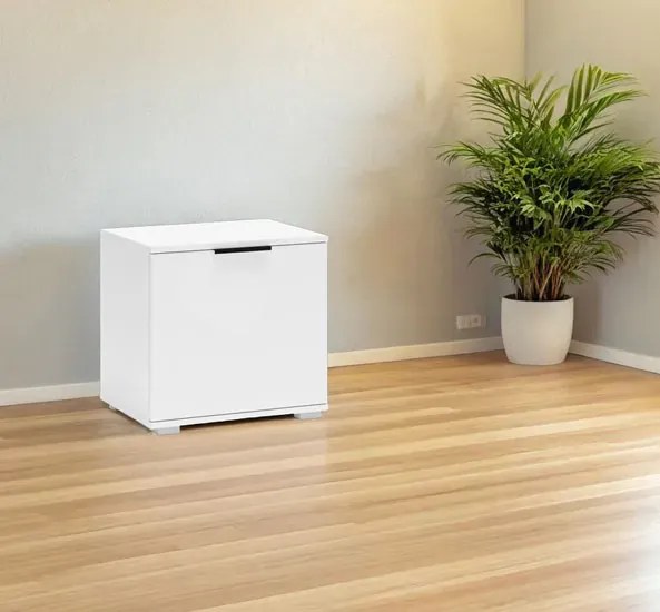 Szafka minimalistyczna na buty biała D9-R97