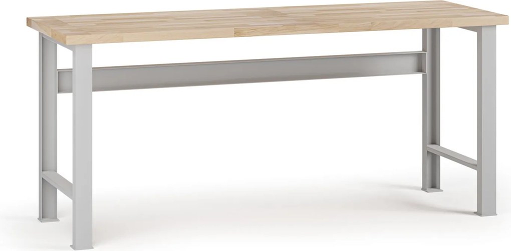 Stół warsztatowy G7, blat bukowy, 2100 x 685 x 840 mm